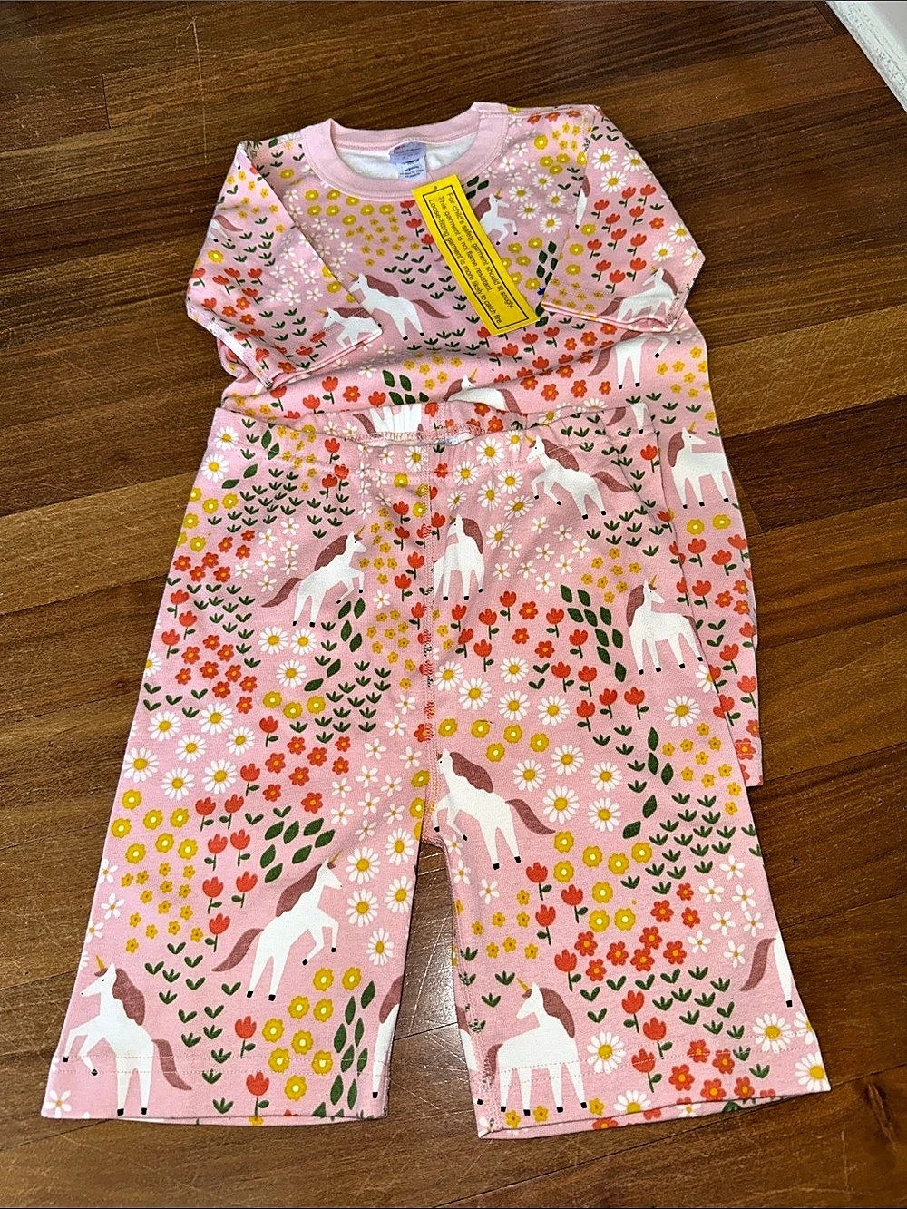 Hanna Andersson HannaJams Short John Pajama Set in Unicorn Meadow HannaJams